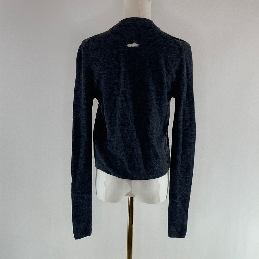 GANNI Fine Merino Jacquard Cardigan, 6 (flaw & buttons missing) - Picture 9 of 11